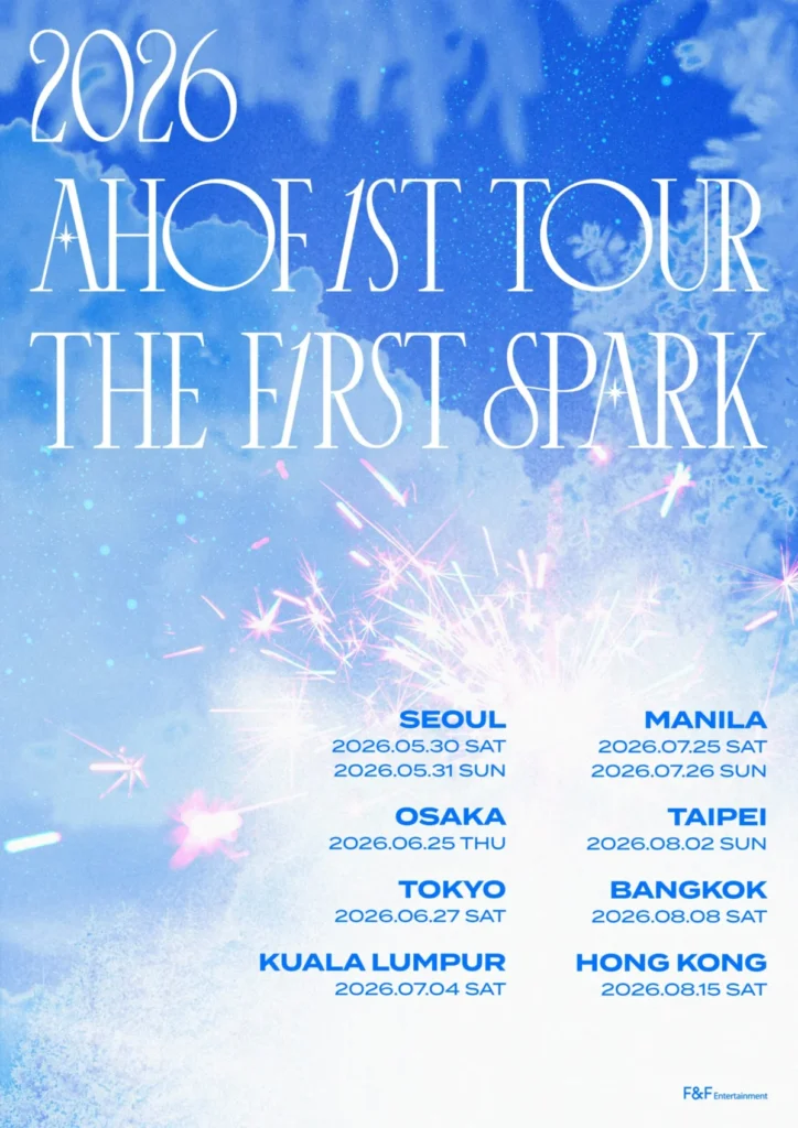 AHOF Announces Inaugural Global Tour, "THE FIRST SPARK," Igniting Fan Excitement Across Asia