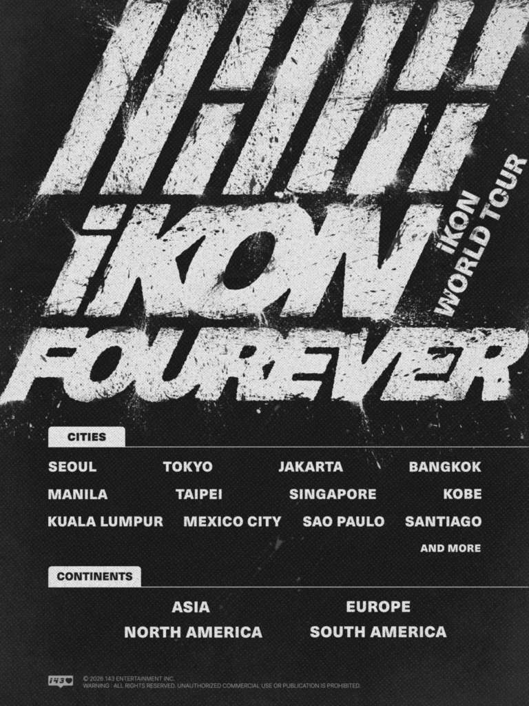 IKON Announces Global "FOUREVER" World Tour with Extensive International Itinerary