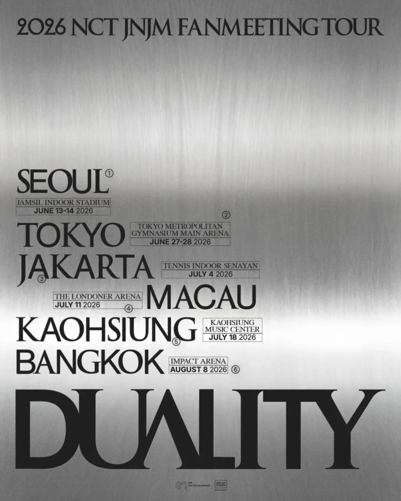 NCT JNJM Announces Stops for 2026 Fan Meeting Tour Duality