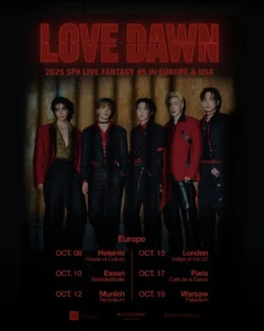 SF9 Announces Highly Anticipated London Performance at Indigo at The O2 as Part of Global LOVE DAWN LIVE FANTASY Tour