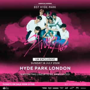 Stray Kids to Headline American Express presents BST Hyde Park 2024 in UK Exclusive Performance