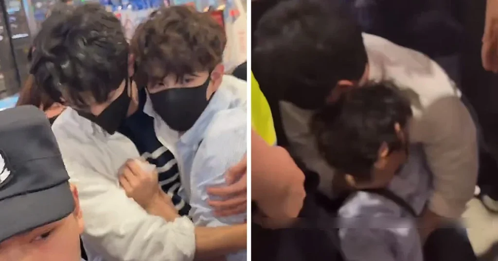 Singaporean Actor Ayden Sng and Chinese Actor Lyu Si Tong Pushed to Ground in Airport Mobbing Incident Following Double Helix Premiere.