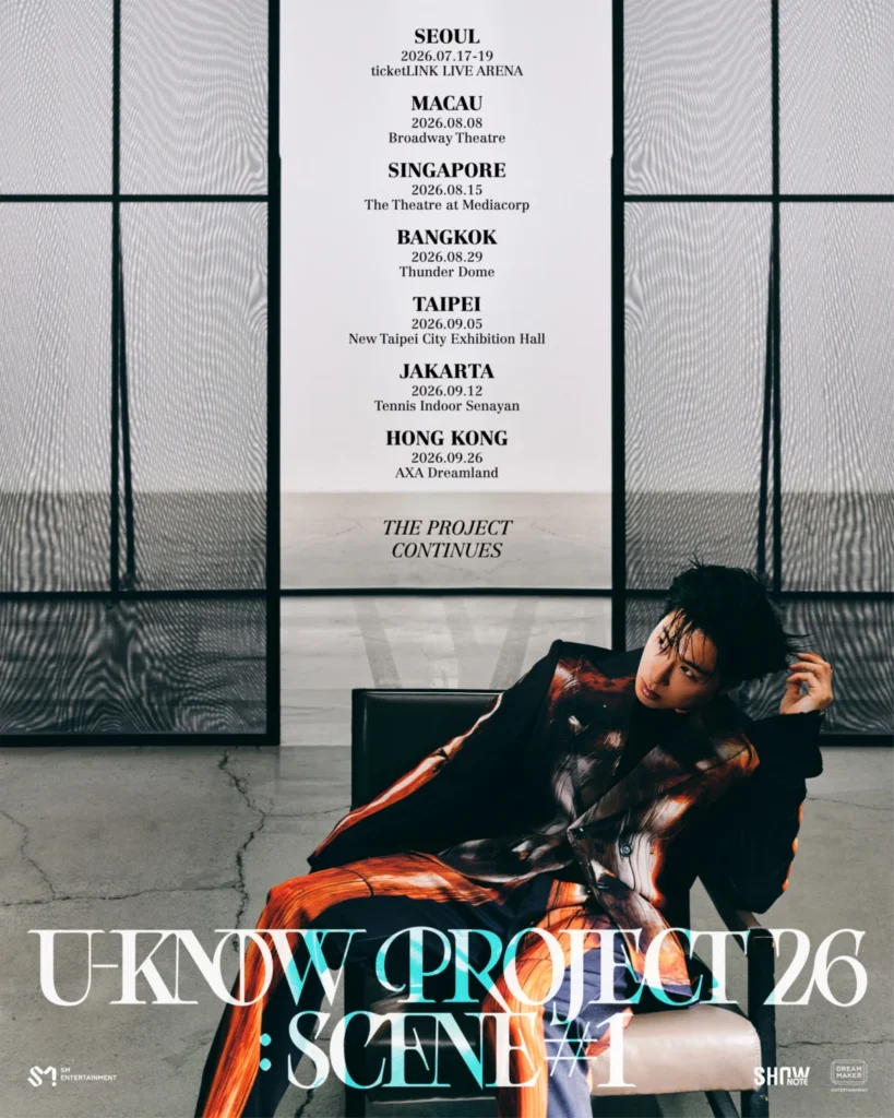 TVXQ’s Yunho Announces "U-KNOW PROJECT 26: SCENE#1" Tour with International Stops