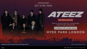 ATEEZ Announced as Headline Act for BST Hyde Park 2026 in UK Exclusive Performance