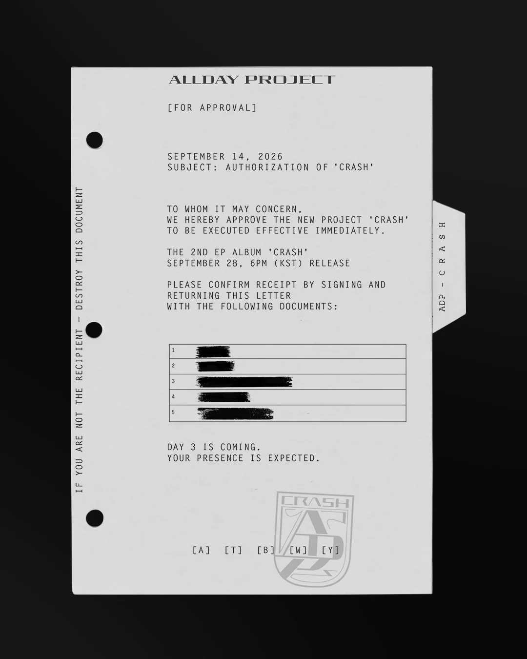 ALLDAY PROJECT Announces Highly Anticipated September Comeback with First Teasers for "CRASH"